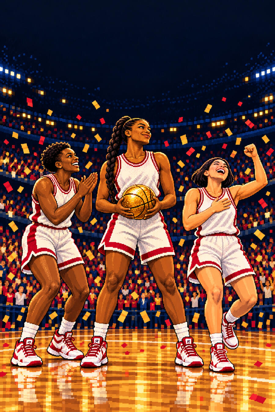 2012 Indiana Fever pixel championship artwork